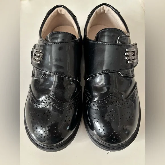 Little boy dress shoes size 11.5, all leather and rubber sole - Picture 1 of 6